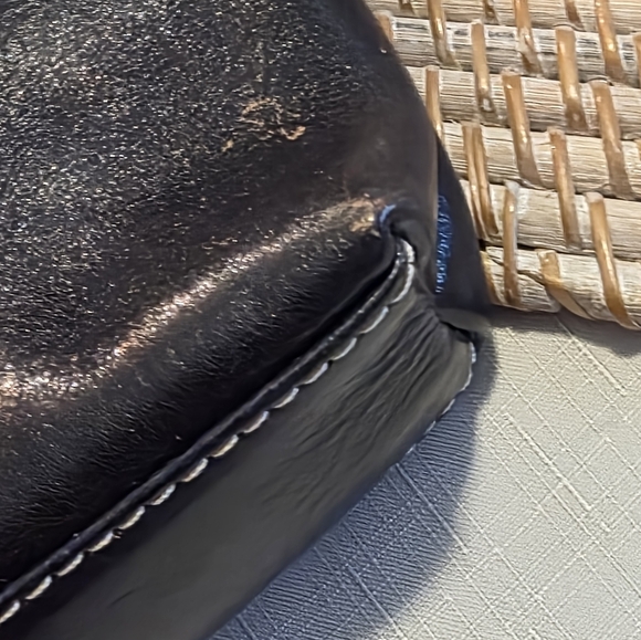 L'artigiano Sorrentino Made In Italy Navy Leather Bag , Chic - Picture 6 of 16